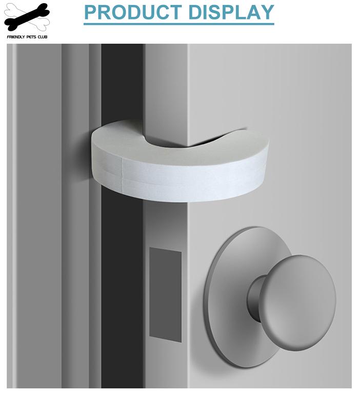 Huisdier Deur Klink Plus Deurstopper Voorkomen Deur Sluit Eenvoudige Installatie Zonder Boren Voor Indoor Kitten Pubby