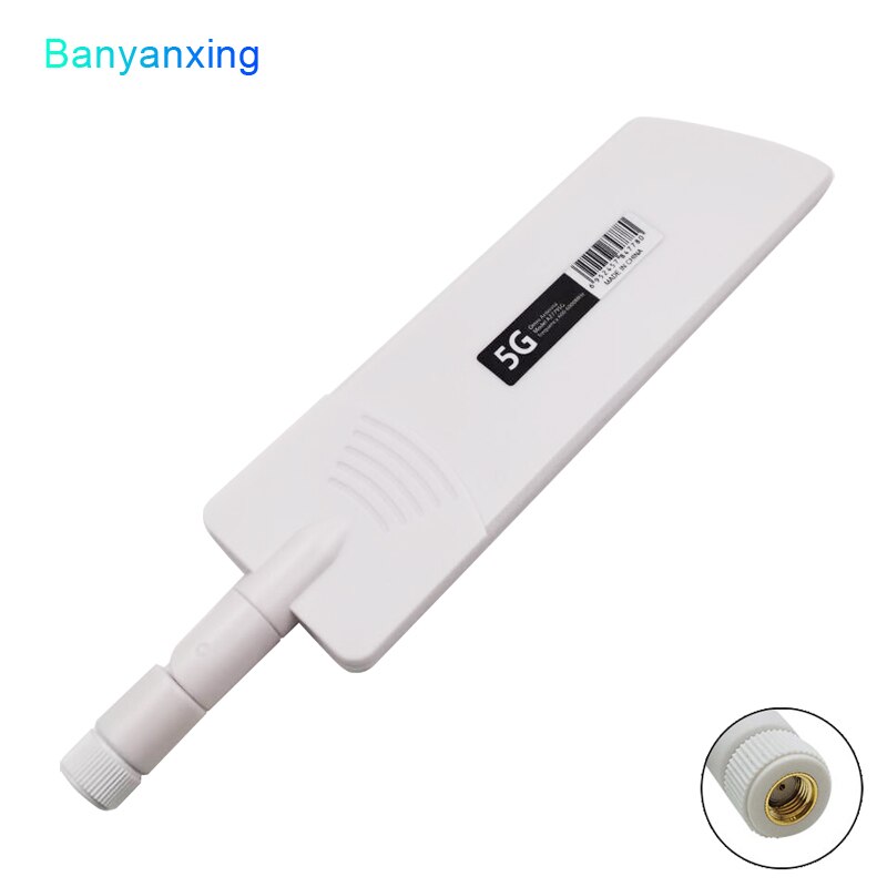 5G 4G 3G 2G WIFI Router Antenna High Gain 40dBi Folding Signal Booster Wide Range 600~6000Mhz: White hole