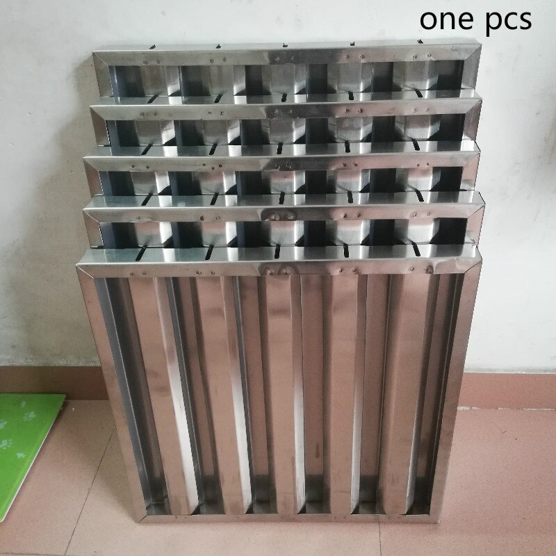 cooker hood metal grease filter stainless steel grease baffle filter baffle type grease filter range hood baffle filter 50/55