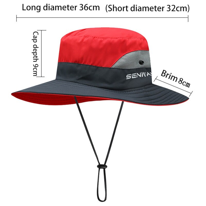 Sport Womens UV Protection Wide Brim Sun Hats - Cooling Mesh Ponytail Hole Cap Foldable Travel Outdoor Fishing Hat Style