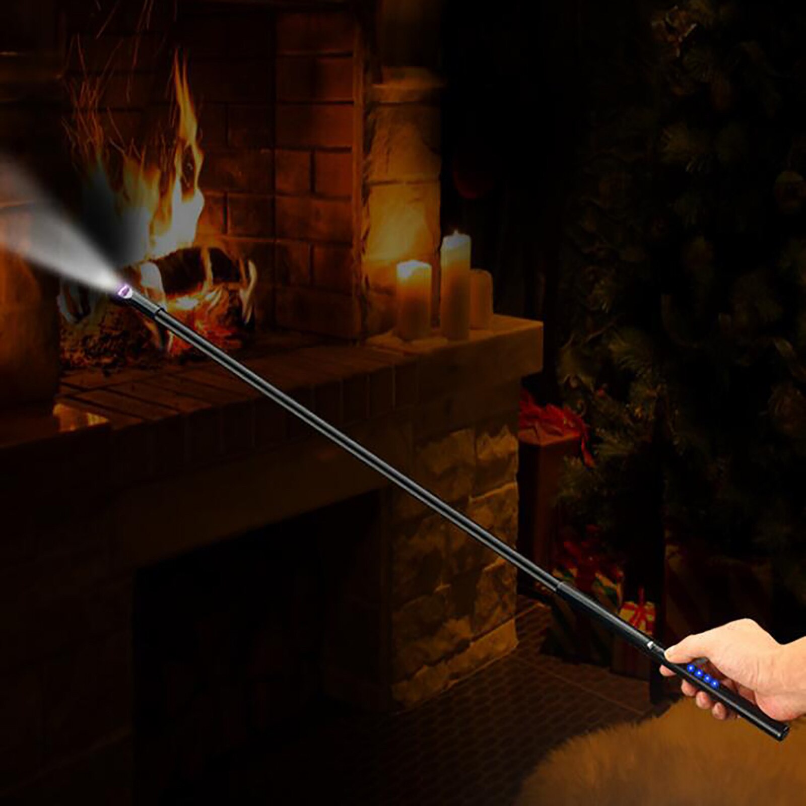 40 # Bbq Led Usb Opladen Lichter Oplaadbare Keuken Gasfornuis Kaars Aanstekers Slang Fakkel Elektrische Plasma Arc Lichter