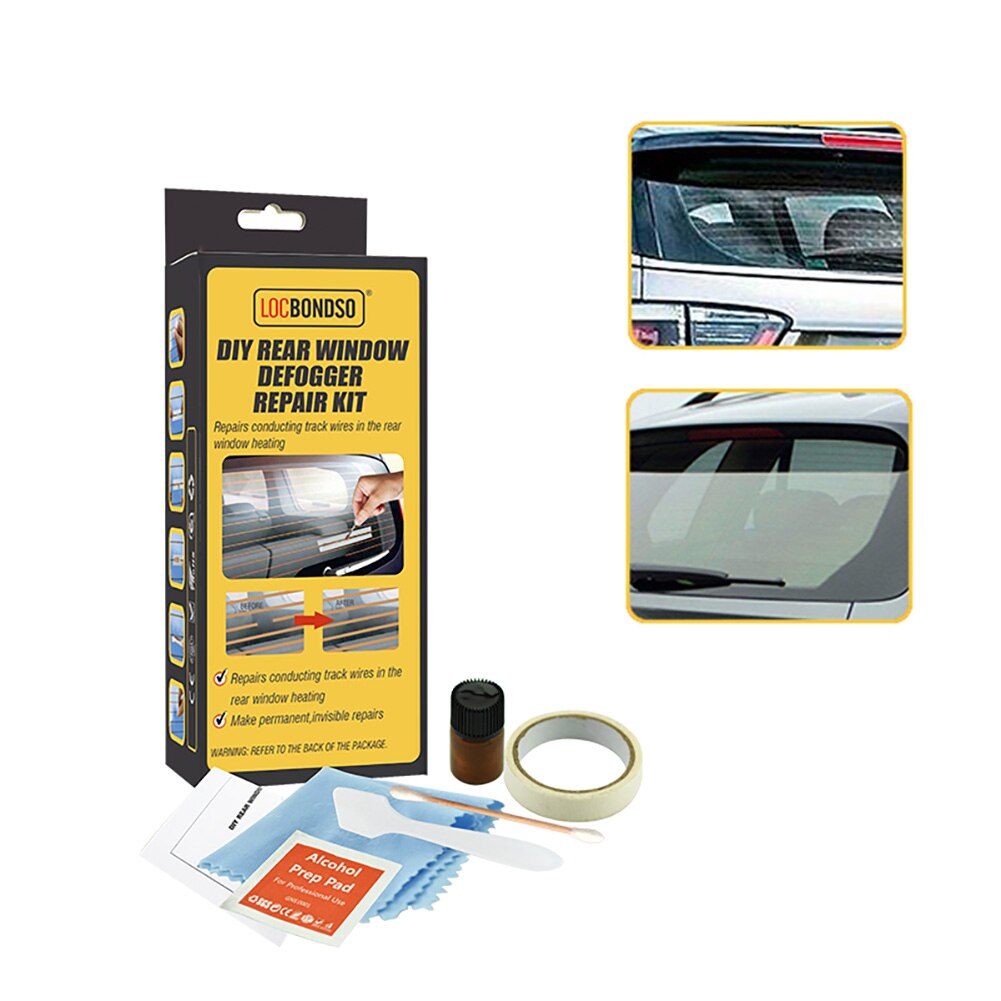 Car Rear Window Defogger Repair Kit DIY Quick Repair Scratched Broken Defroster Heater Grid Lines High Care Accessories