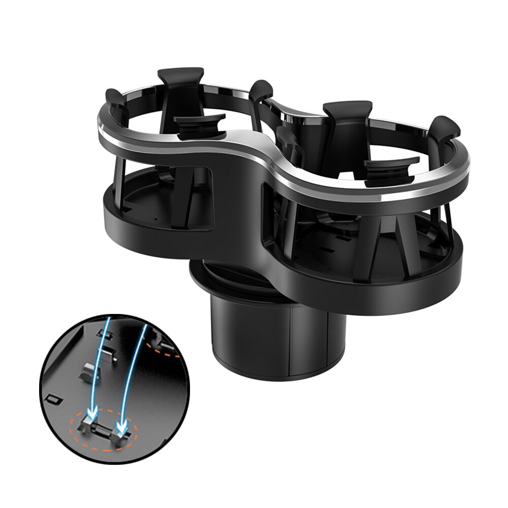 1pc for peugeot 408 bilsete koppholder med to hull drikkeflaskestativ vann drikke koppstativ justerbar holder biltilbehør