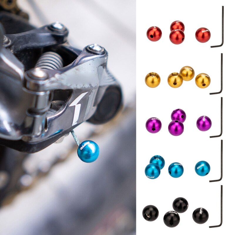 Aluminum Alloy Cable End Caps for Cable End, Most Reliable DIY Set for SRAM / Shimano Mountain Bike