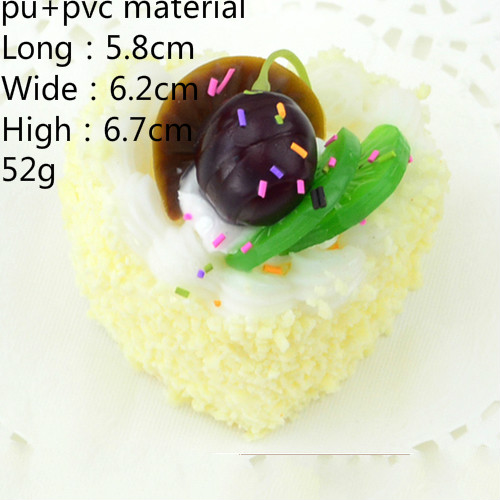 1pc kunstige mad kage snack dessert fest dekoration mini model boligindretning bryllupsfest fotografering rekvisitter gør-det-selv tilbehør: Xin yintao nihuang