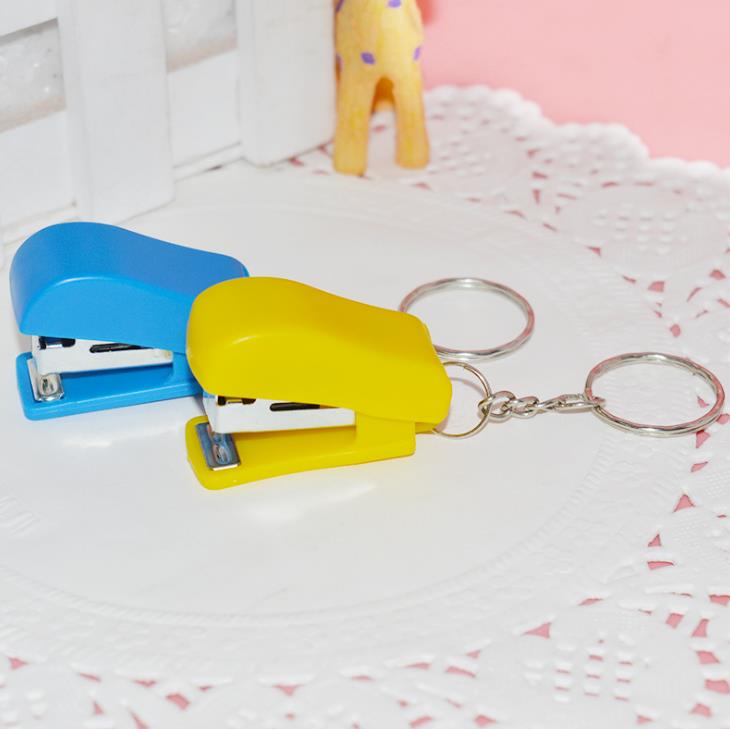 5 Pcs/set Kawaii Mini Candy Color Small Staplers Useful Portable Stapler Office Binding Clip Stationery