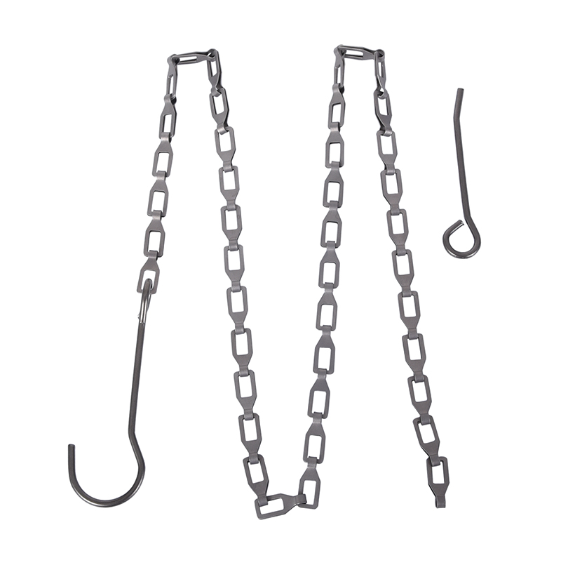 Boundless Voyage Titanium Adjustable Tripod No,1-2 Section Hanging Chain Camping Campfire Pot Kettle Cup Holder Accessorries