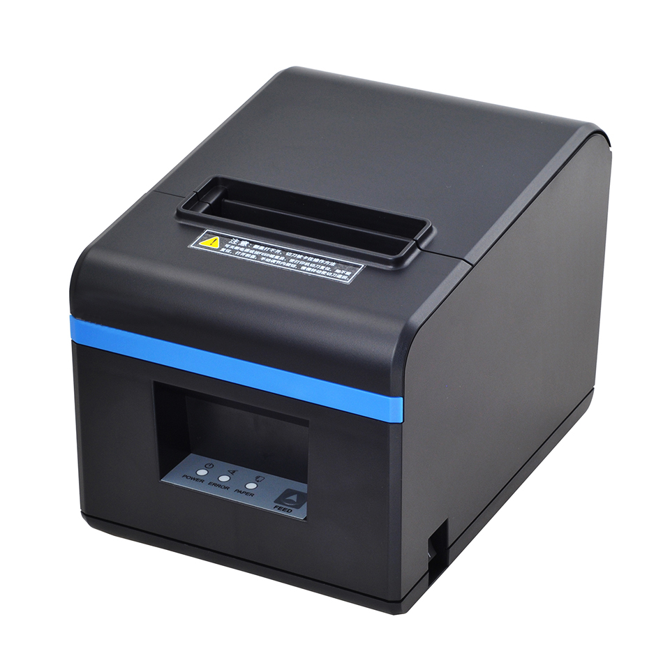80Mm Thermische Printers Pos Receipt Printer Met Auto Cutter Bluetooth Usb Ethernet-poort Voor Keuken Restaurant Winkel: USB Port / eu stekker