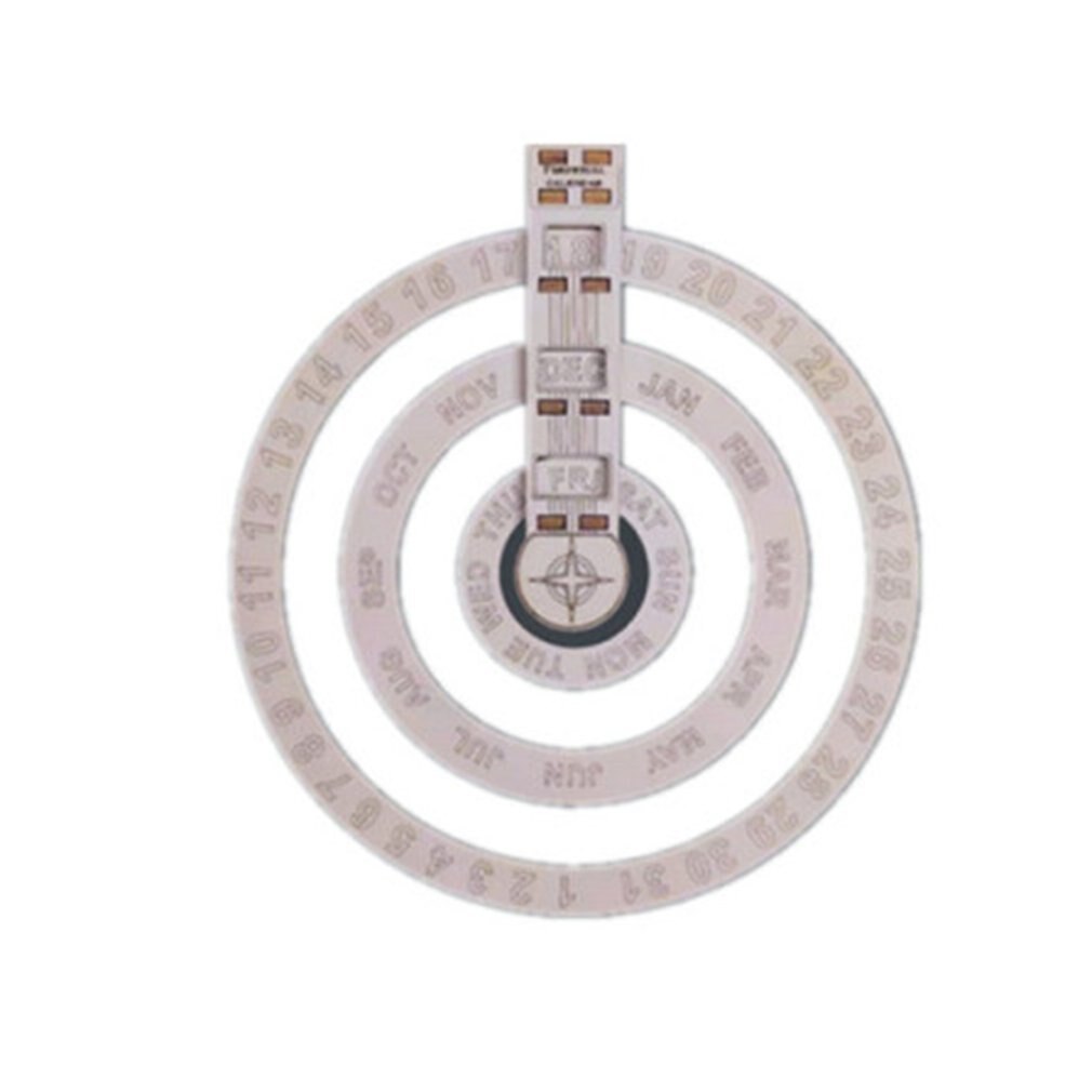 Wooden Wall Calendar Circular Rotating Calendar Wall Decoration Perpetual Calendar Table Wall Hanging Crafts Decor