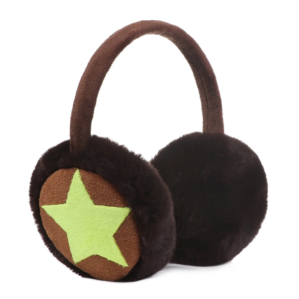 Pluizige Oorbeschermers Herfst Winter Warm Comfortabele Warm Oorklep Vrouwen Mannen Outdoor Skiën Fietsen Rijden Oorbeschermers Ster Oorwarmers