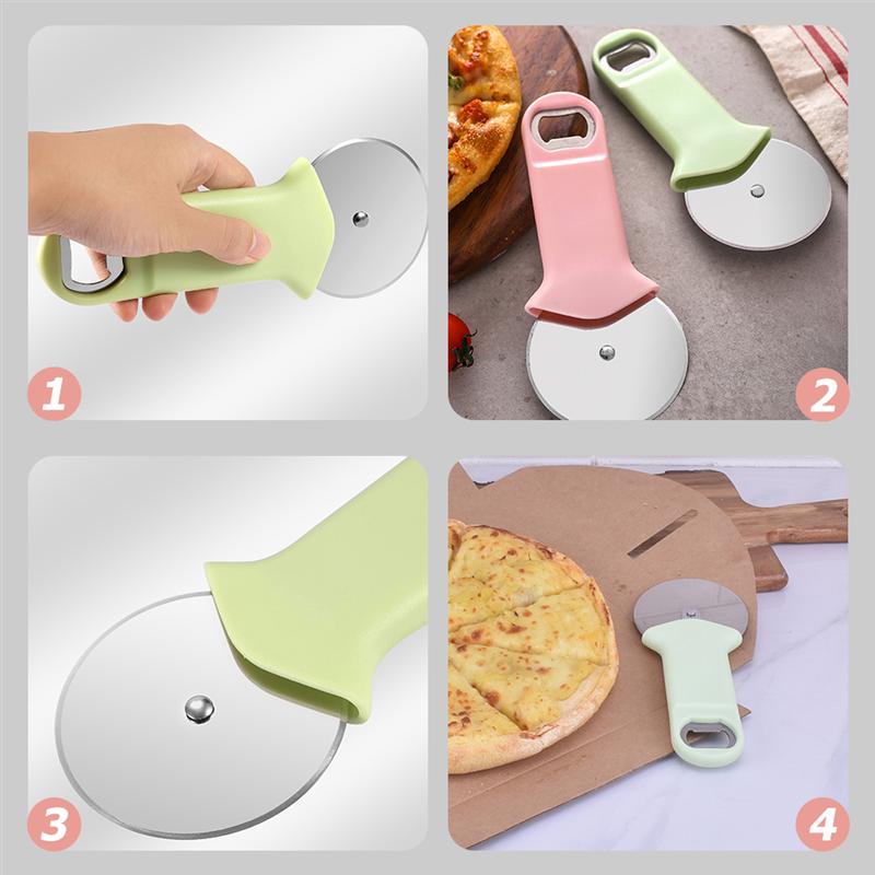Pizza Cutter Wheel Stainless Steel Pizza Cutter Pastry Pizza Slicer Opener