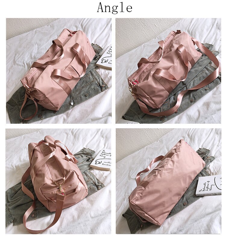 Sac de voyage de grande capacité salle de sport sac de sport de natation séparé vêtements humides chaussure poche épaule messager Couple sac à main