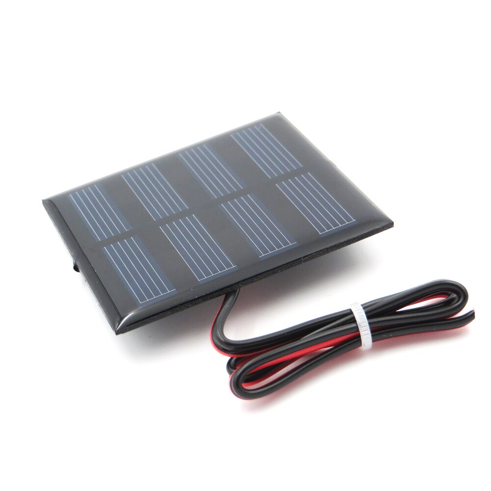 Panel Solar de silicio policristalino, cargador de batería artesanal de 2 V, 150mA, 0,3 W, con cable de extensión de 30cm, cable pequeño de celda de juguete de 2 V Volt