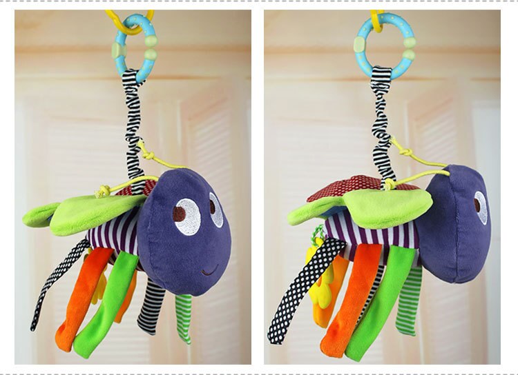 Bunte Baby Spielzeug 0-12 Monate Schmetterling Stofftiere Plüsch Puppe Spielzeug Für Neugeborene Weiche Baby Rasseln Handys Spielzeug