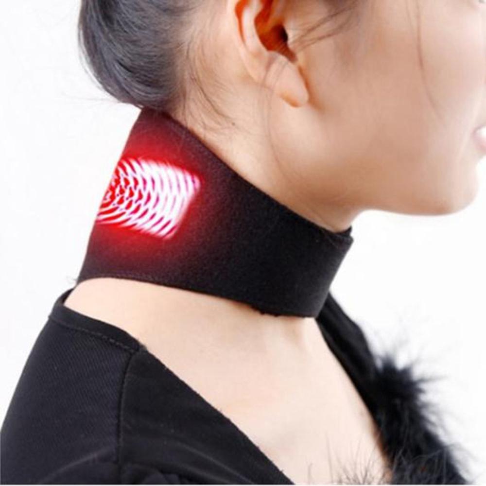 Cou ceinture ajustable Tourmaline auto-chauffant thérapie magnétique cou ceinture ajustable orthèse soulagement de la douleur vertèbre cervicale protéger les soins de santé