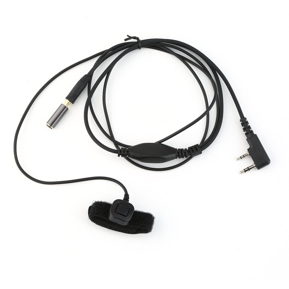 Headphone Headset 2 Pin PTT For kenwood Baofeng BF-UV5R BF-888S Universal K Plug Walkie Talkie Earphone Elastic Two Way Radio: 2