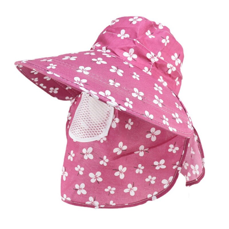 Women UV Protection Cap Breathable Big Brim Outdoor Sun Hat With Face Neck Flap Woman Working Hat