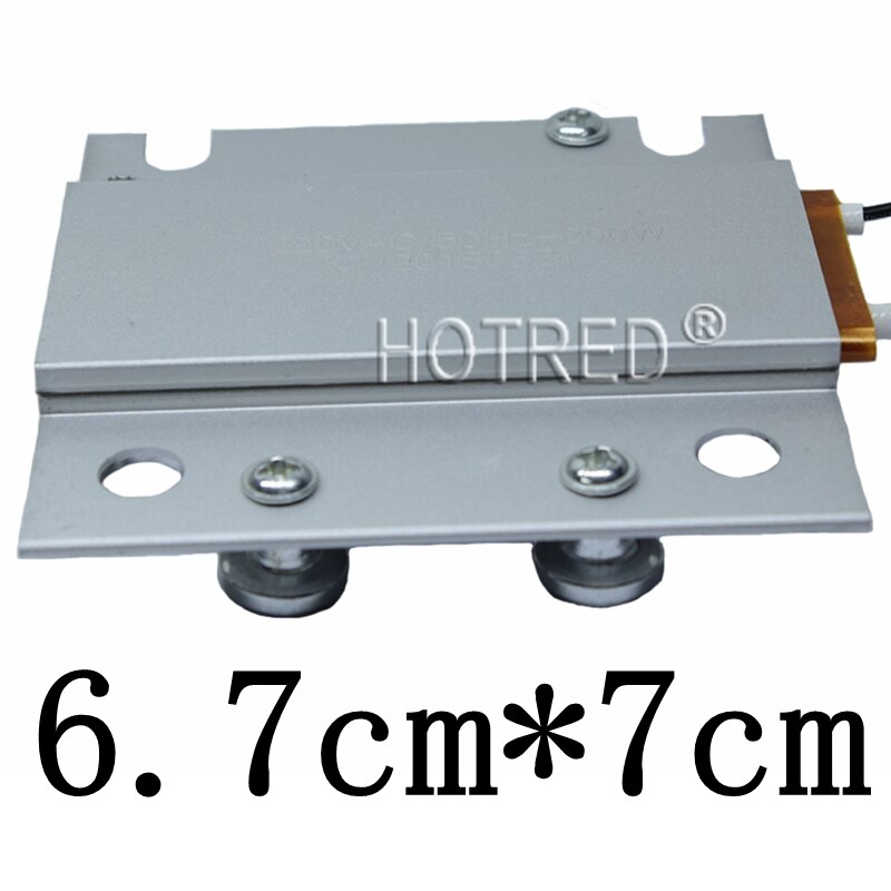 1Pcs 220V Constant Temperature PTC Heating Element Platform mini small Thermostat Heater Plate 200W Optional with cable and plug