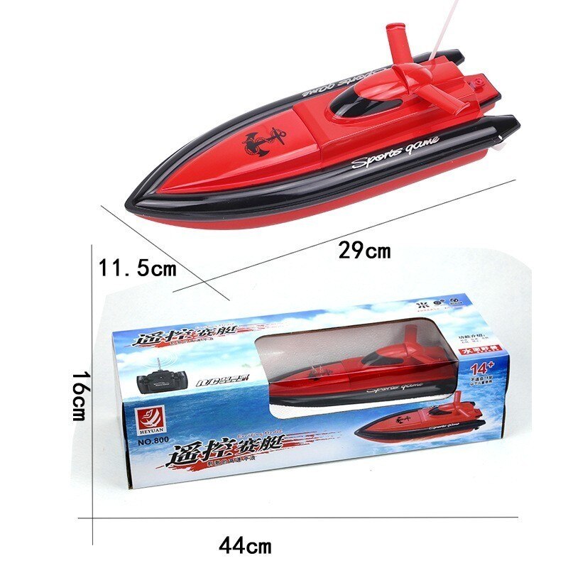 Flying Fish 800 High Speed RC Boat Remote Control Race Boat 4 Channels for Pools Lakes and Outdoor Adventure Only Works In Water