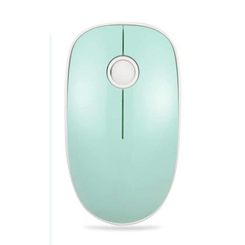 2.4G bezprzewodowa mysz 1000 DPI dziewczyny słodkie zwierzaki cicha mysz robić gier dla Macbook Lenovo ergonomiczna laptop komputer stancjonarny myszka gracz: zielony