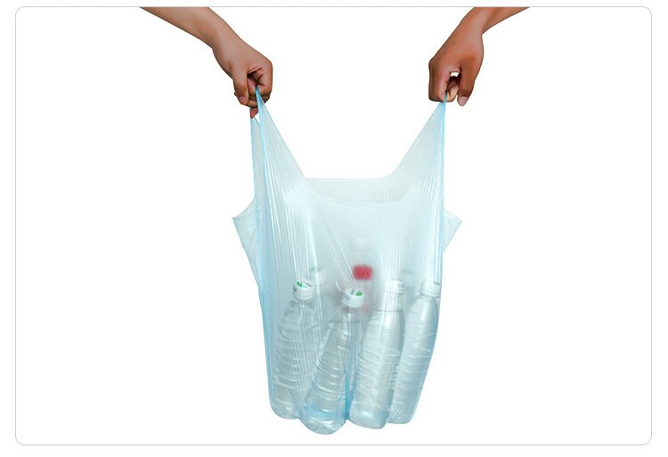1 rulle  / 100 stykker lille affaldspose skraldepose holdbar engangs husholdnings køkkenredskab bærbar