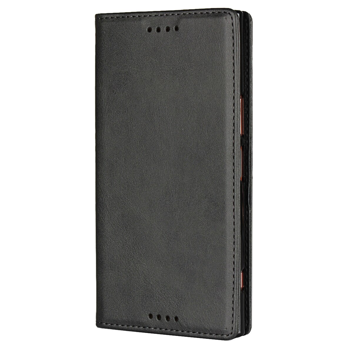 Skórzane etui do Sony Xperia XZ3 XZ2 Compact etui z klapką etui na karty magnetyczne etui na portfel: XZ2 / Black