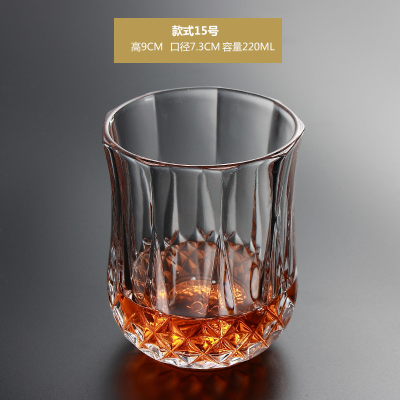 Verre en cristal trempé pour eau chaude et froide, 1 pièce, verres créatifs à vin blanc, liqueur à boire, whisky: 15
