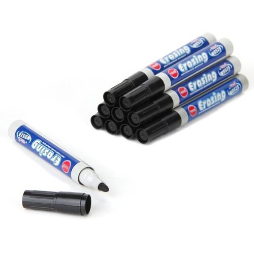 10 pcs Marker felt marker pen black erasable Whiteboard for Office