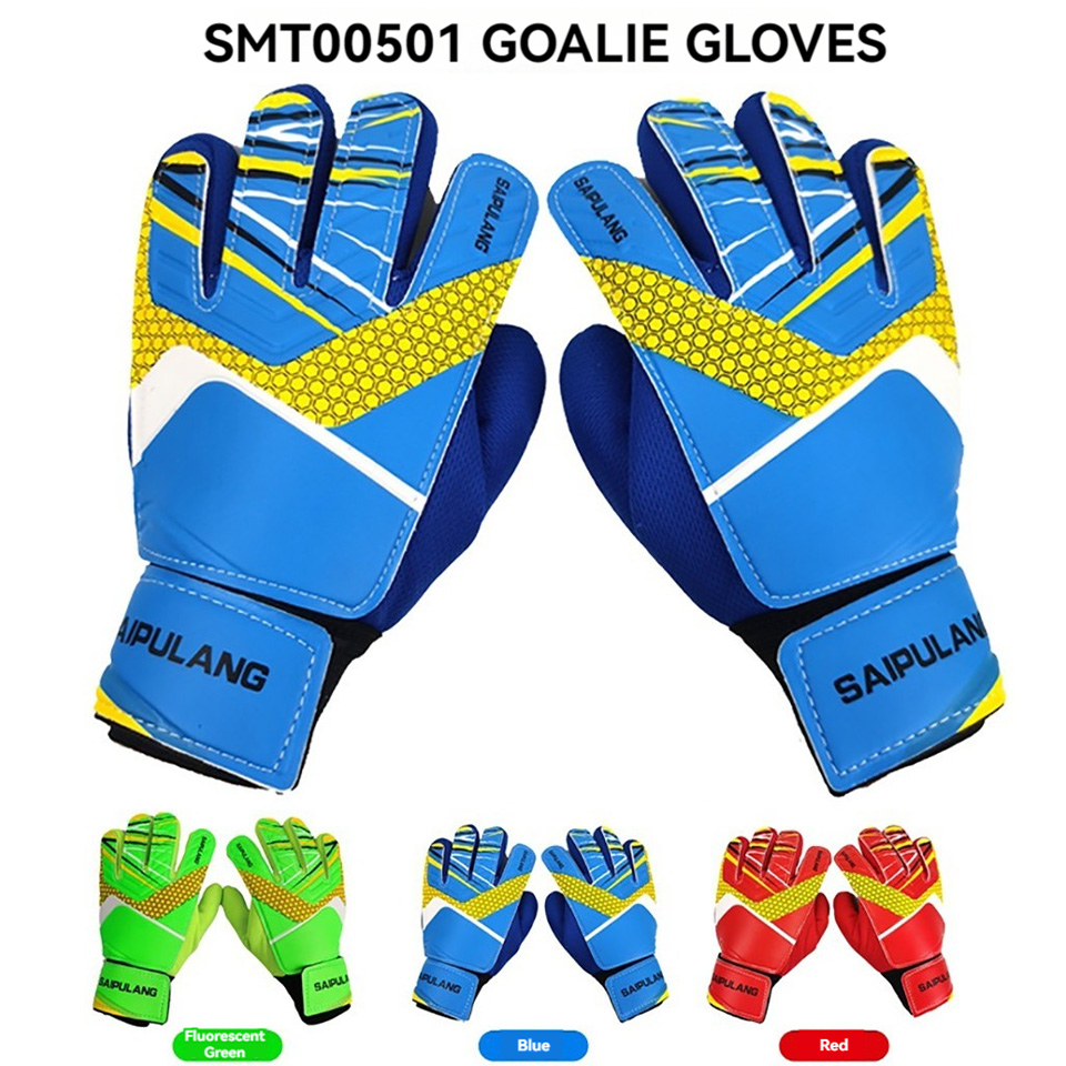 Loogdeel Voetbal Keeper Handschoenen Vinger Beschermen Verdikte Anti-Slip Slijtvaste Volwassen Kind Voetbal Training Sporthandschoenen