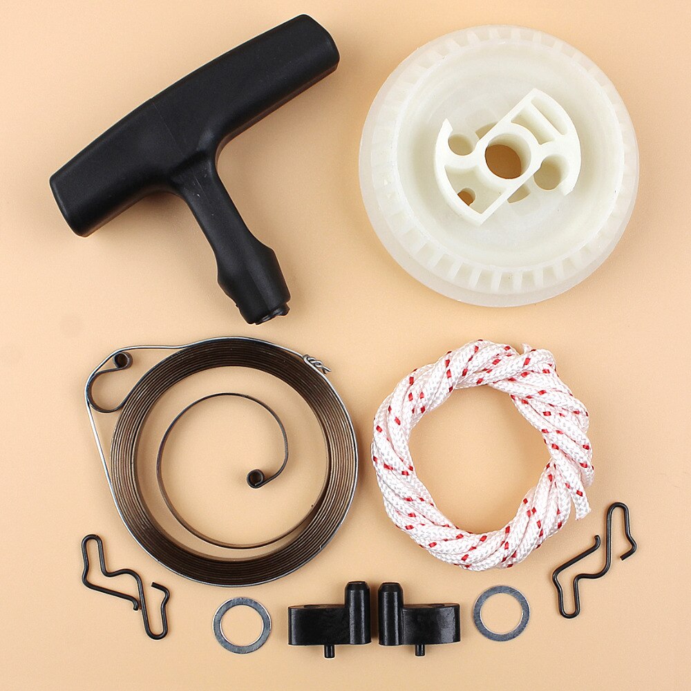 Ryggdrag starter fjäderhjul handtag grepp rep kit för stihl  ms180 ms170 ms210 ms230 ms250 021 023 025 017 018 motorsågar