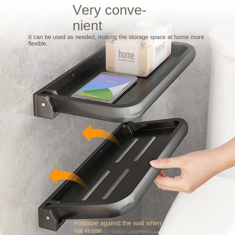 Estantería de aluminio para baño, estante de almacenamiento de desagüe de ducha, estantes de pared de cocina, estante de, sin Taladro