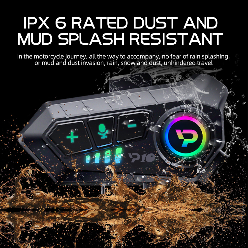 1/2 stücke Bluetooth 5,3 Motorrad Helm Headset drahtlose Freis prec heinrich tung Kit wasserdichte Musik-Player Kommunikator Lautsprecher