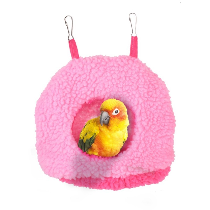 Hamac en peluche douce pour perroquet et oiseau, lit suspendu chaud pour animal de compagnie, grotte, cage, cabane, tente, jouet mignon, maison, fournitures pour petits animaux