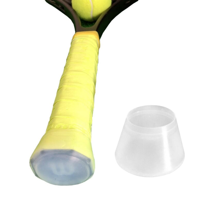 Manicotto di energia in silicone antiurto copertura per racchetta da tennis maniglia accessori per paraurti anello di presa racchetta sport Overgrip T4MF