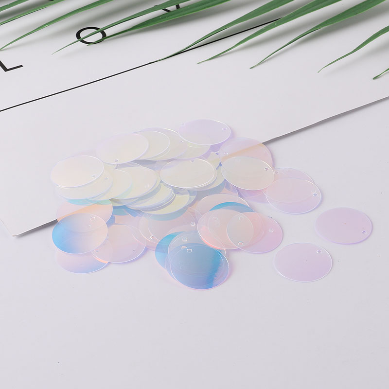90Pcs/Lot Transparent Sequins 2cm Large Round Sequin Paillettes Sewing Craft With Side Hole for Women Garments DIY Accessories: JG Crystal