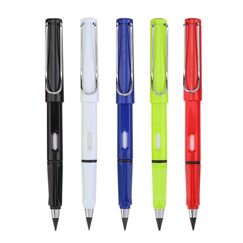 Stylo éternel de , 5 pièces/ensemble, crayon d'écriture illimité, sans encre, croquis d'art, outils de dessin, papeterie scolaire Kawaii: 5pcs A