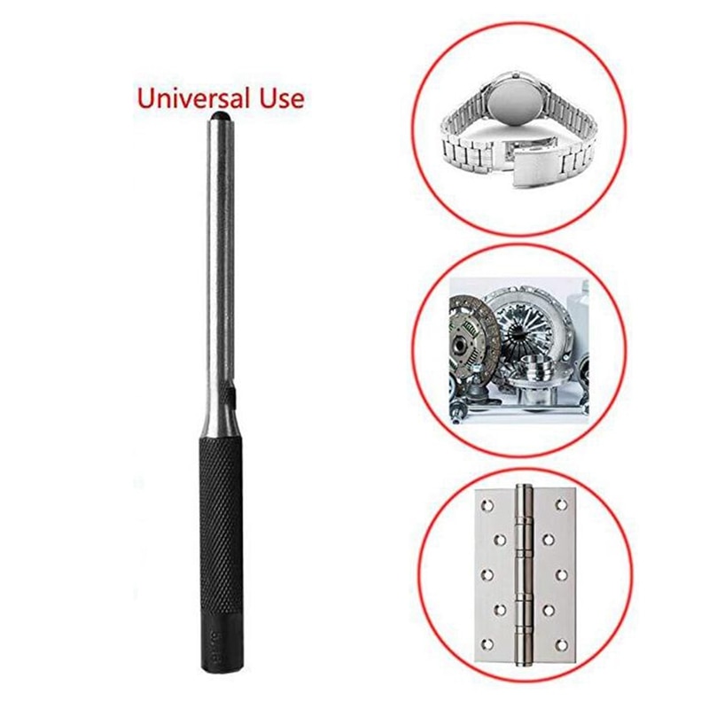 9Pcs Roll Pin Punch Set And 4Pcs Hollow End Starter Punch Tool With Red Case