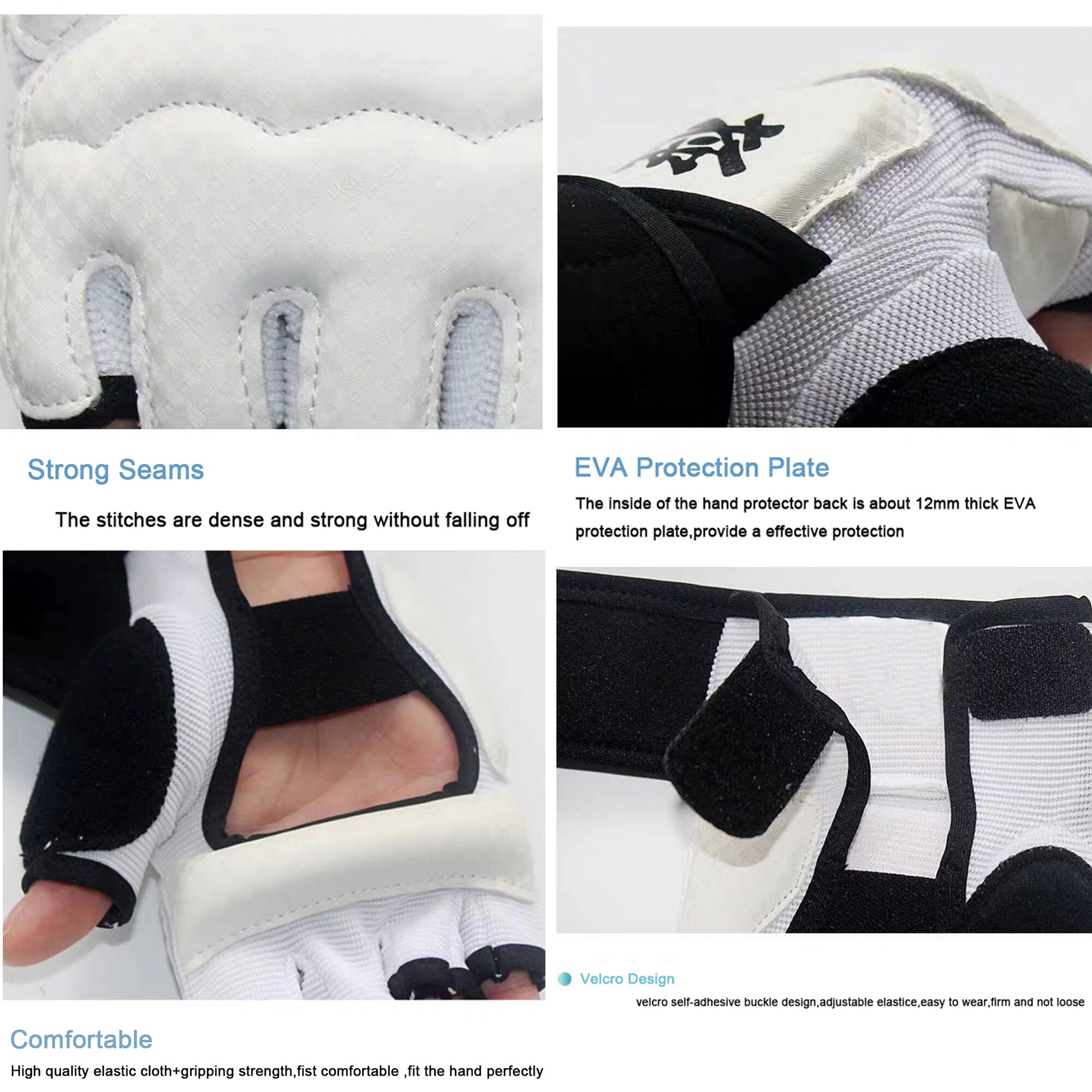 Guantes de kárate Kyokushin Kai, protectores de manos de lucha, Taekwondo, kárate, Kyokushin, Equipo de Boxeo