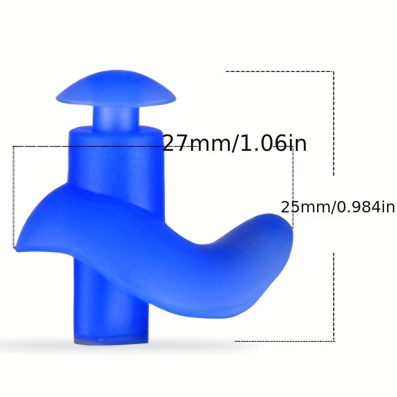 Clássico impermeável durável tampões, textura delicada, acessórios de natação, trabalho médico, U industrial, 1 par