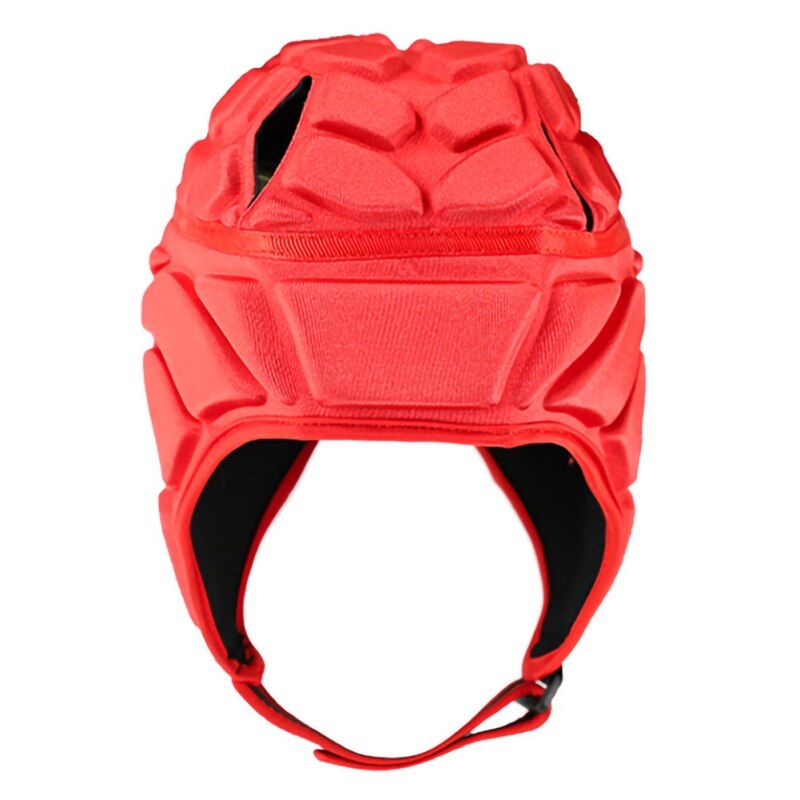 Empfehlen Sport Fußball Torwart Helm Rugby Fußball Kappe Kopfschmuck Roller Hut Protector: Rot / L