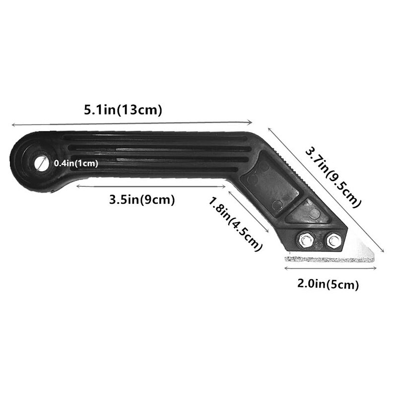 3 Pcs 8-Inch Angled Grout Hand Saw Tile Grout Saw Grout Removal Tool with Diamond Surface Blades for Tile Grout Cleaning