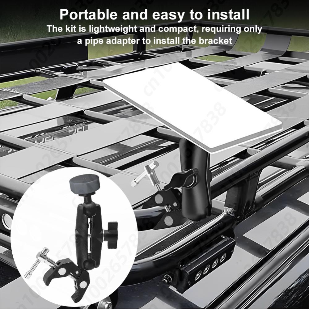 For Starlink Mini Mount Adjustable Clamp Bracket Kit Clamp Mount for RV Ladders Roof Rack Balcony