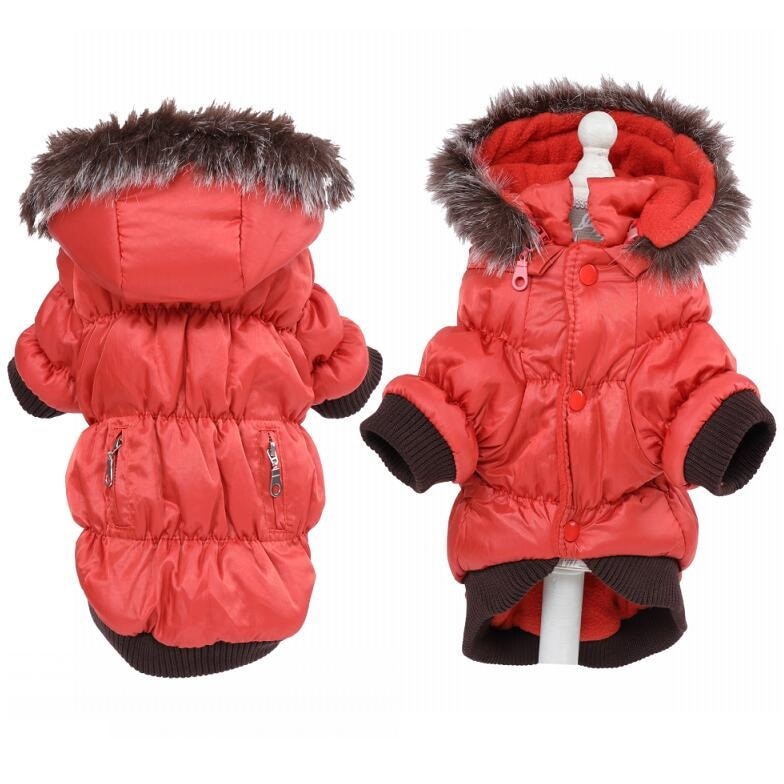 Winter Honden Kleding Warme Fleece Ski Parka Hond Jassen Jas Kleding Voor Honden Puppy Teddy Chihuahua Xs Sml xl 2XL