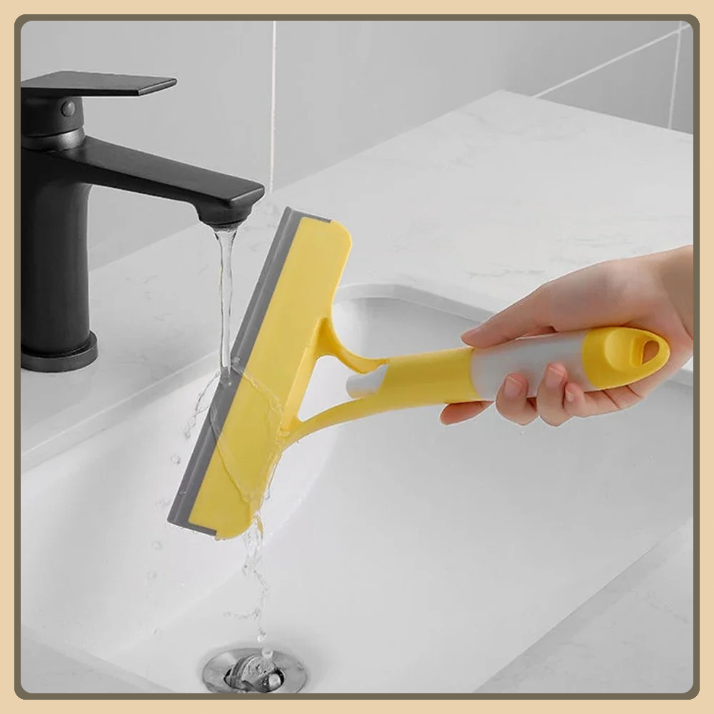 3-in-1 raamreinigingswisser Multifunctionele glazen spiegelwisser met spuitfles Microfiber scrub Huishoudelijke autoreiniger Gereedschap