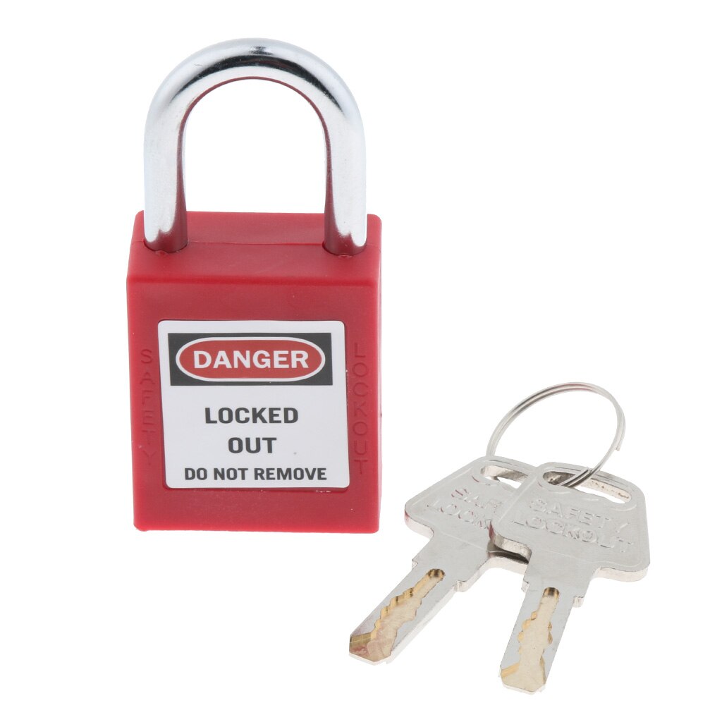 Sterke Firma Multifunctionele Veiligheid Lockout Hangslot Lock Keyed Verschillende, Sleutel Behoud, Veilig, 3 Kleuren