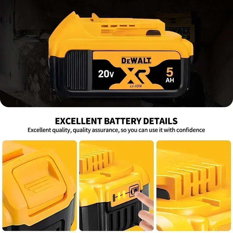 DEWALT original 18V, 6.0AH, DCB115, DCB118 battery charger, fast charging, lithium battery, tool battery