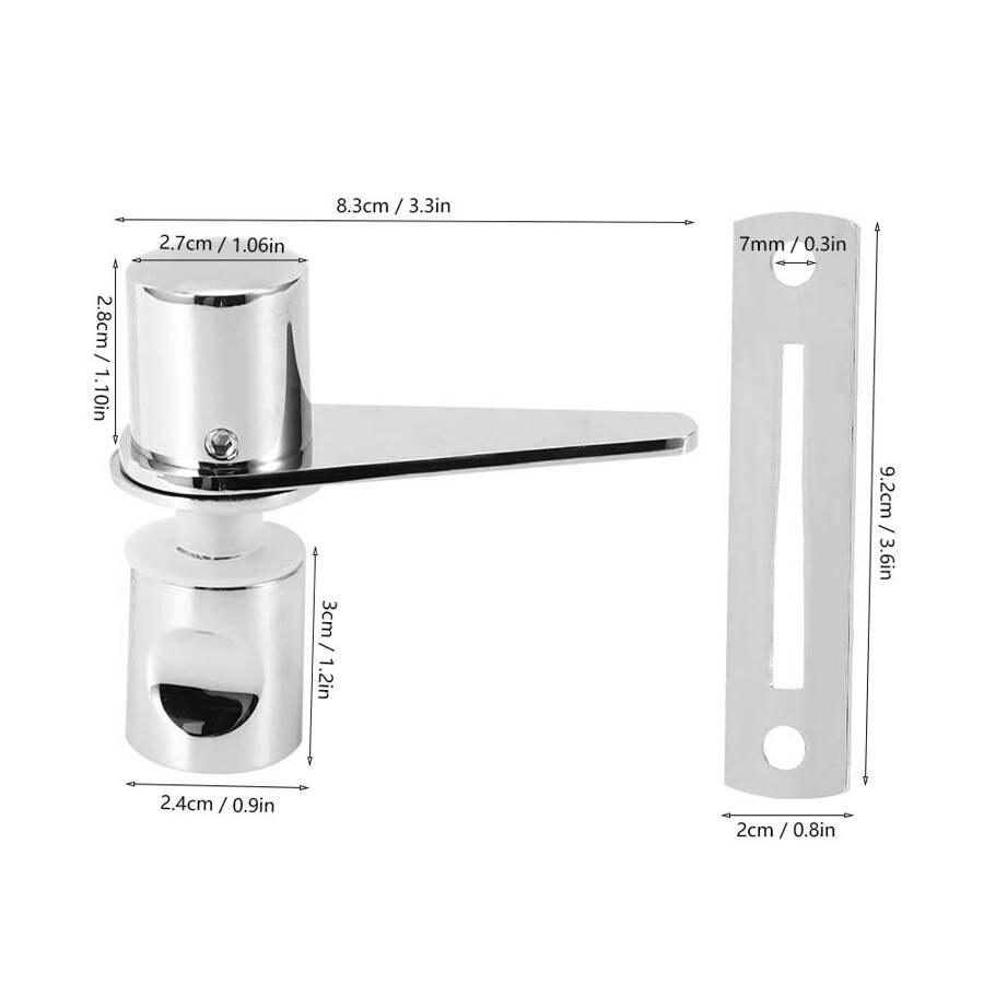 Bathroom Glass Door Lock Shower Room Latch Lock for Home Office Doors Use Household Supplies Glass Door Bolt