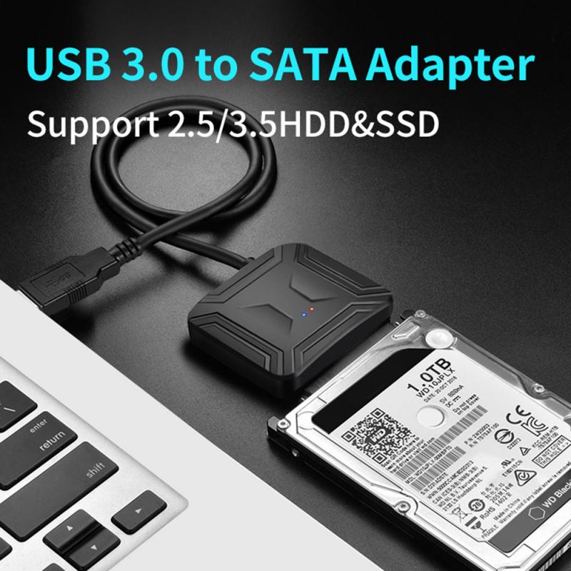 USB SATA 3.0 Cable Sata To USB 3.0 /2.0 Adapter UP To 6 Gbps Support 2.5 /3.5 Inch External SSD HDD Hard Drive 22 Pin Sata III