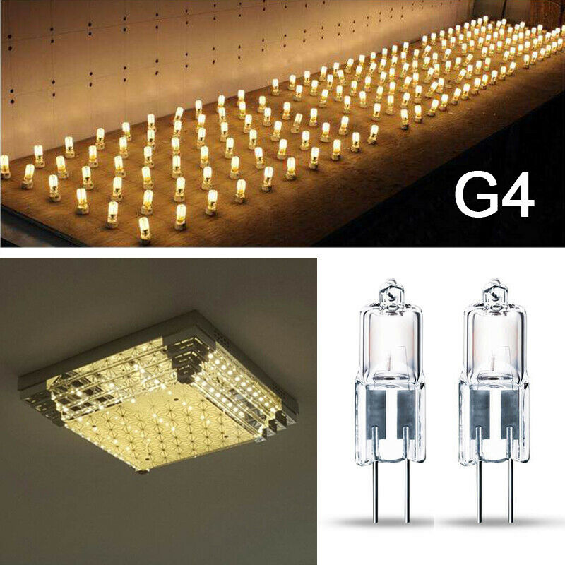 10 stücke G4 10/20/35/50 W Halogen Dimmbare Kapsel Glühbirne Ersetzen Licht Lampen Perlen AC 12V Warm Weiß Innen halogen G4 Lampe