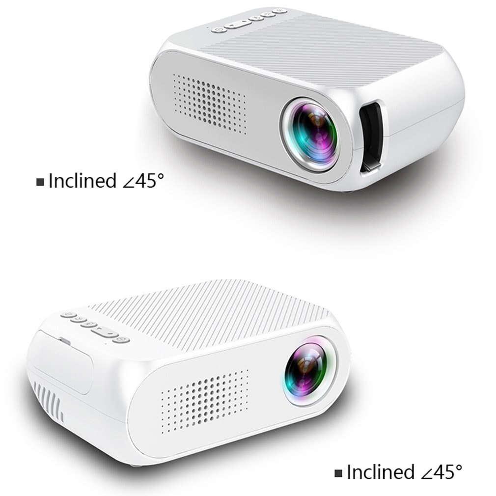 Yg320 mini-projektor til hjemmet desktop-cast fremad understøtter multimediedokumenter understøtter multisprog 1080p hjemmebiograf